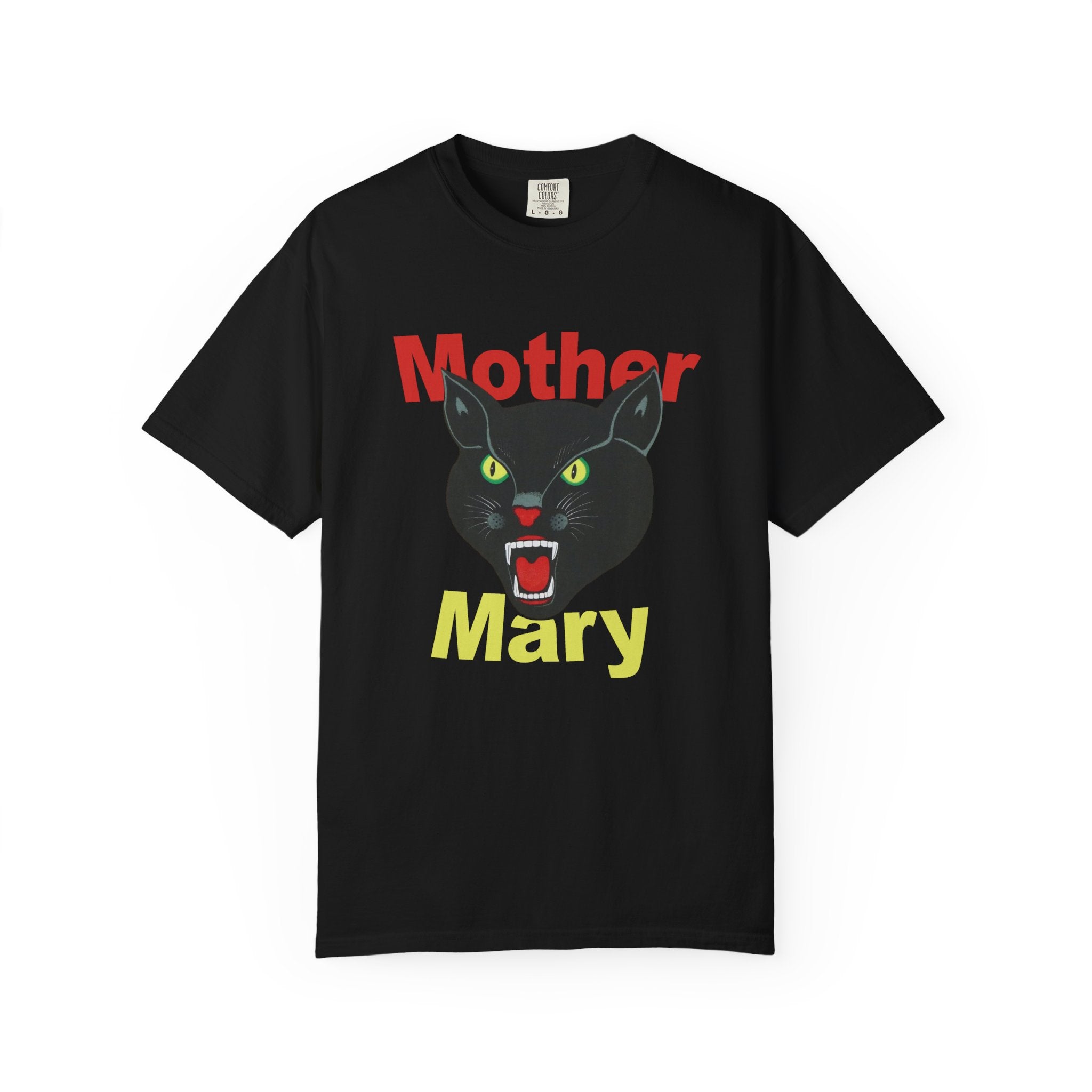 Mother Mary Black Cat T-Shirt