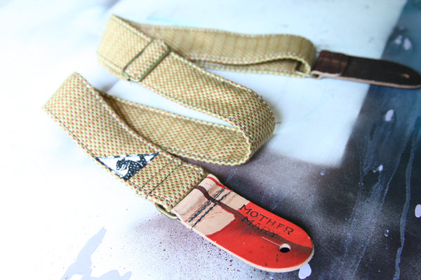 "Crime and Crimson” Guitar Strap