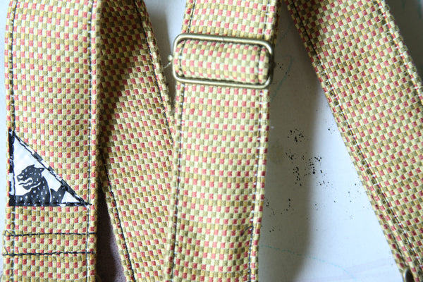 "Crime and Crimson” Guitar Strap