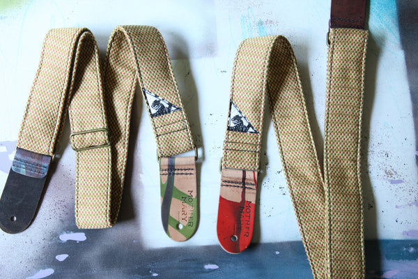 "Crime and Crimson” Guitar Strap