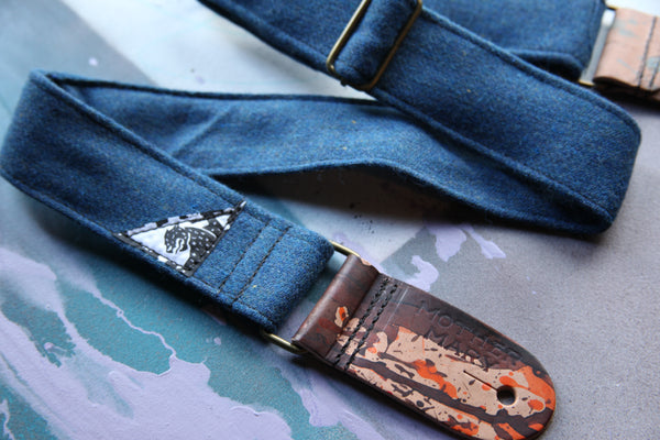 "Cool Hand Blue” Guitar Strap