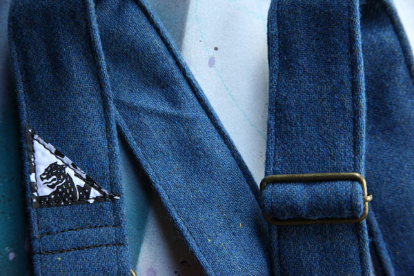 "Cool Hand Blue” Guitar Strap