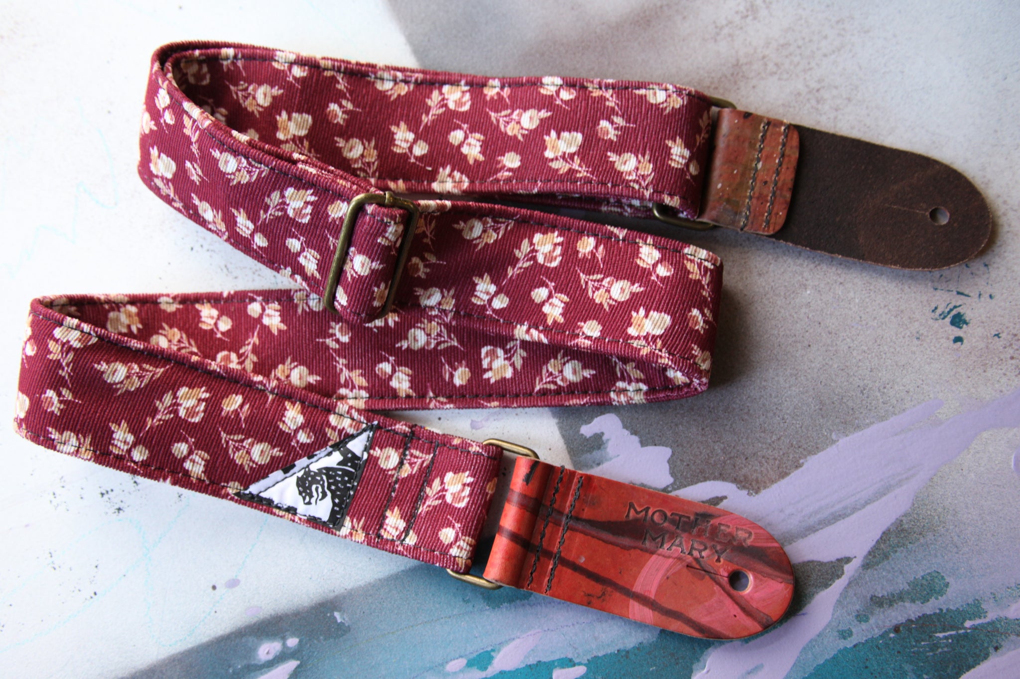 "Corduroy Rose” Guitar Strap