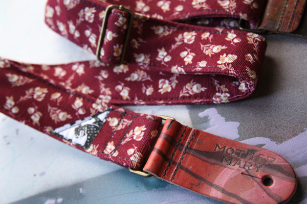 "Corduroy Rose” Guitar Strap