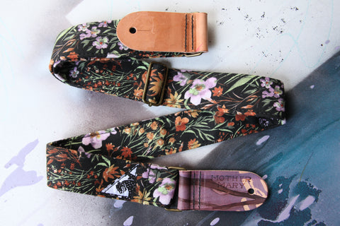 "Midnight Bloom” Guitar Strap