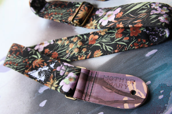 "Midnight Bloom” Guitar Strap