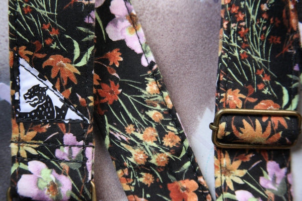 "Midnight Bloom” Guitar Strap