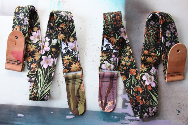 "Midnight Bloom” Guitar Strap