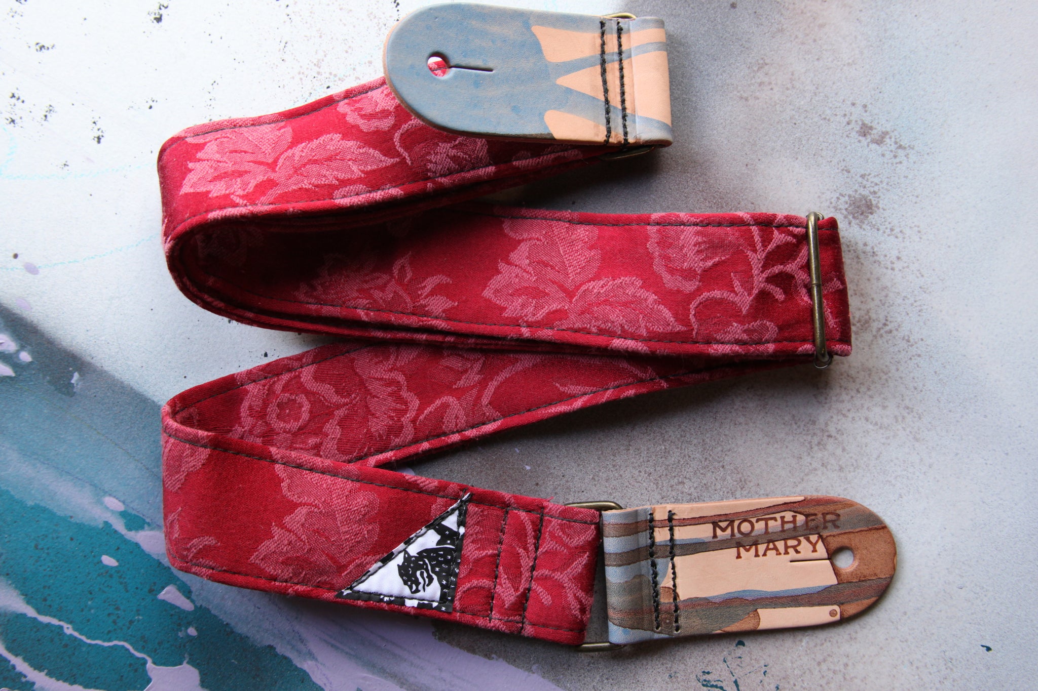 "Granny Red" Guitar strap