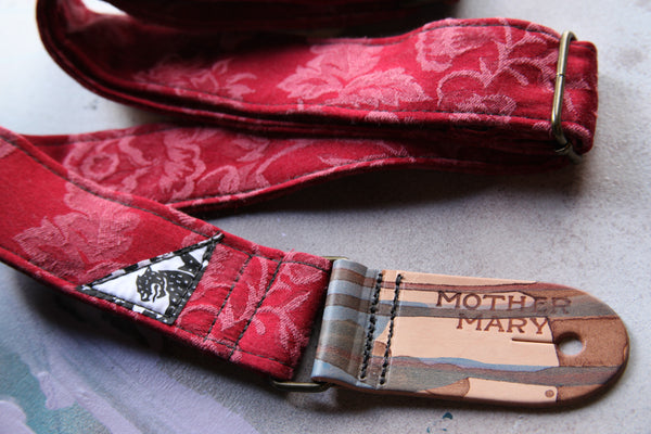 "Granny Red" Guitar strap