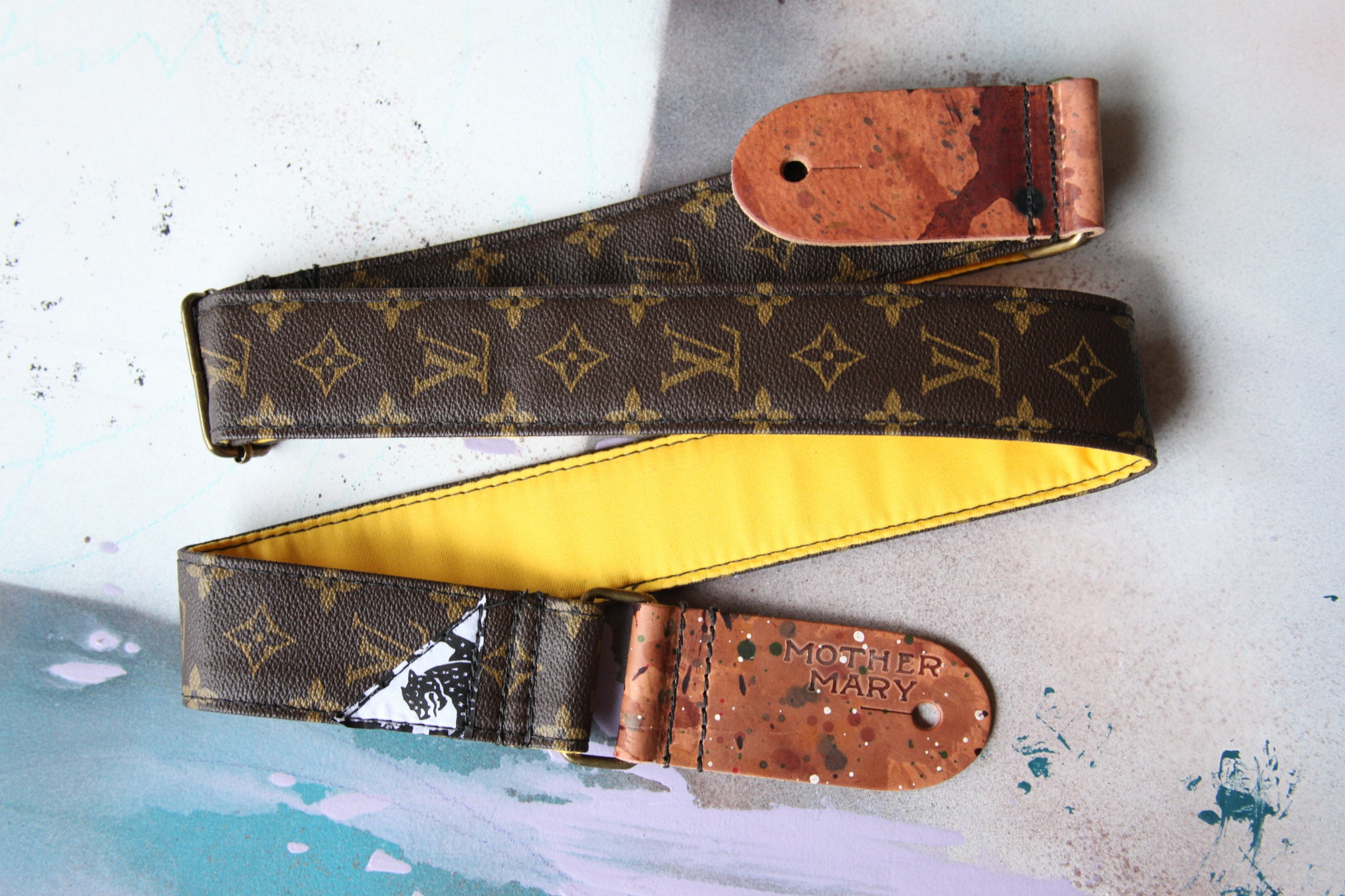 "Louis Vuitton” Guitar Strap