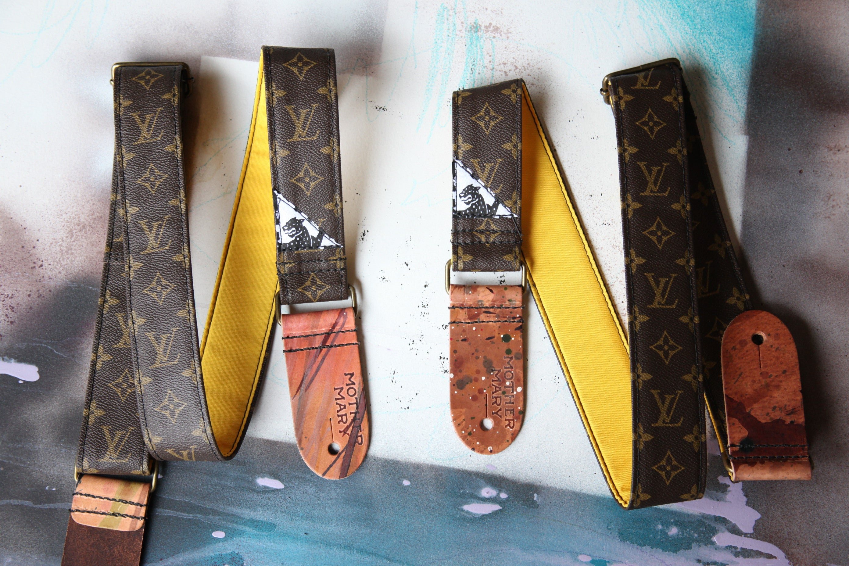 Louis Vuitton” Guitar Strap – Mother Mary Company display picture 2