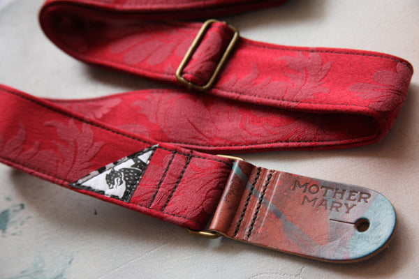 "Granny Red" Guitar strap