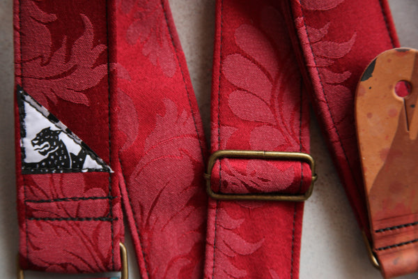 "Granny Red" Guitar strap