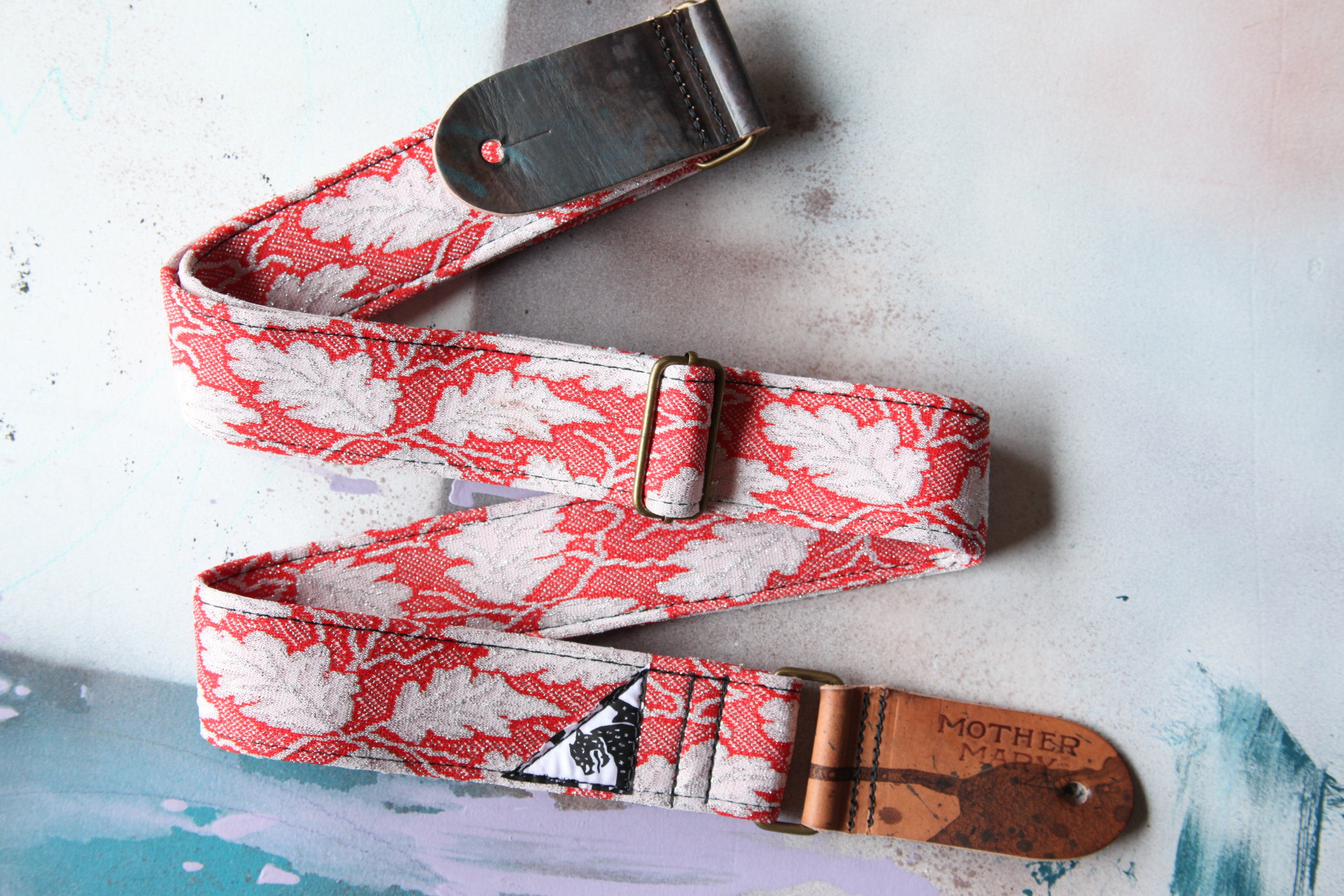 "The Red Leaf” Guitar Strap