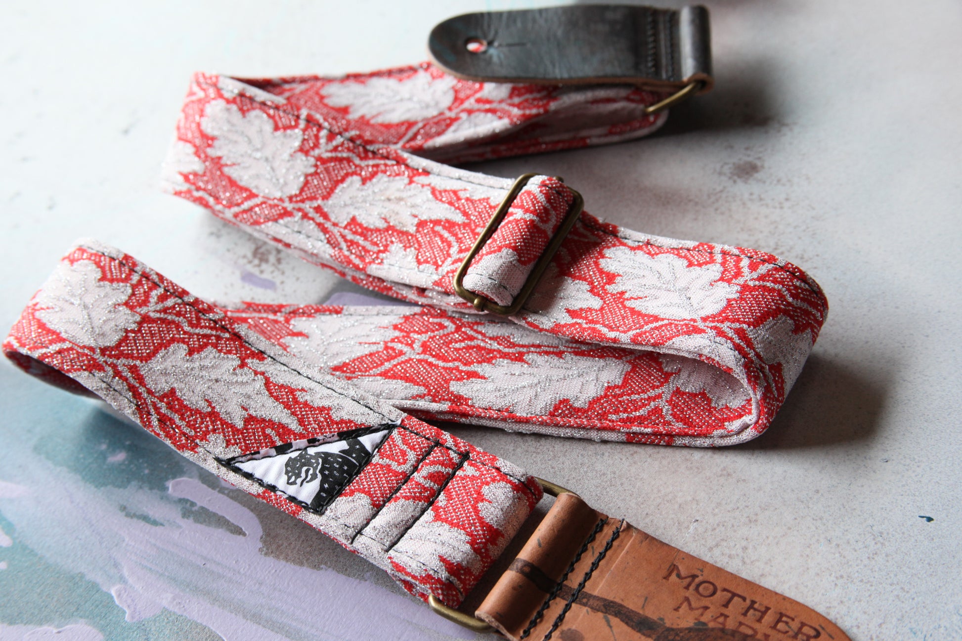 "The Red Leaf” Guitar Strap