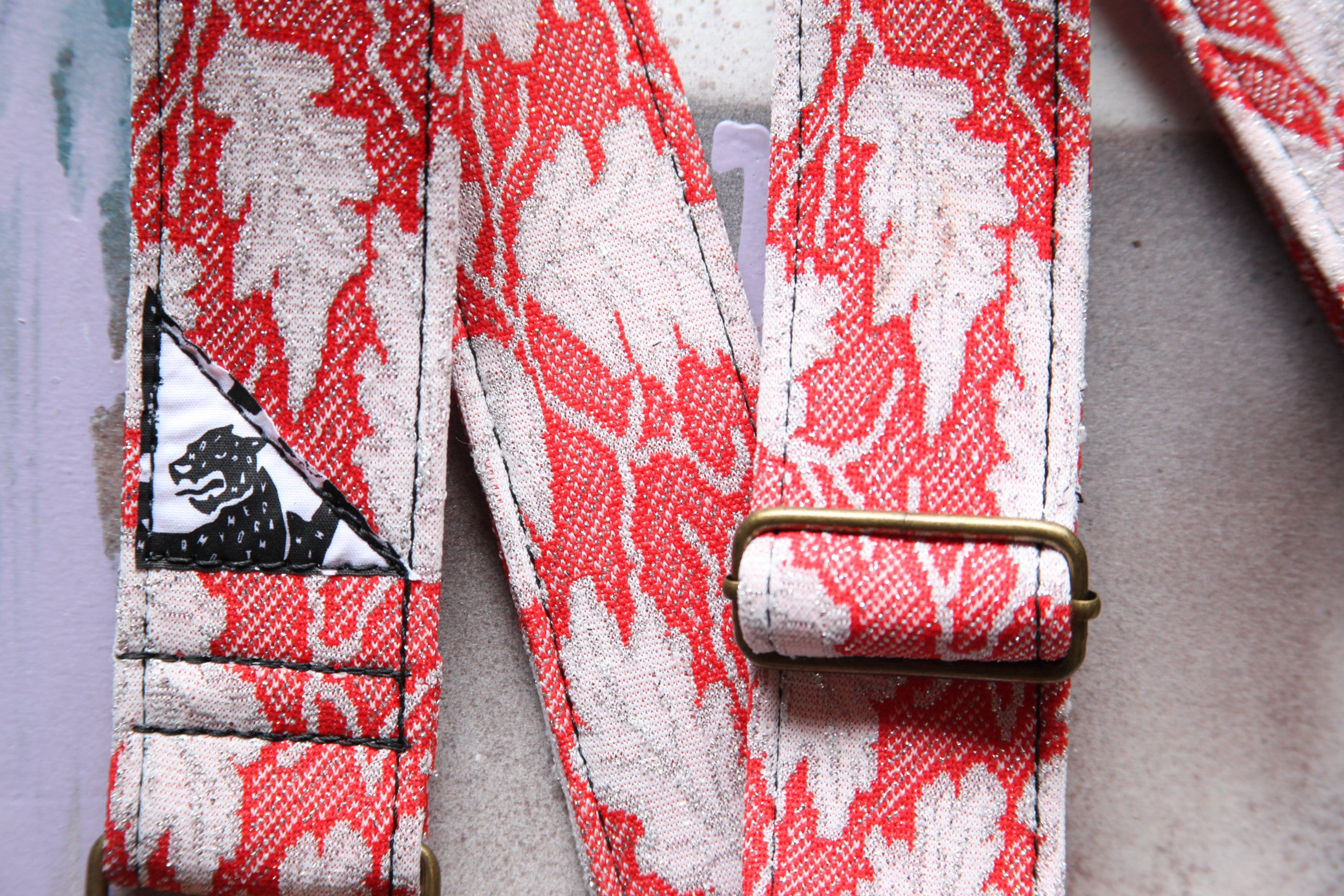 "The Red Leaf” Guitar Strap