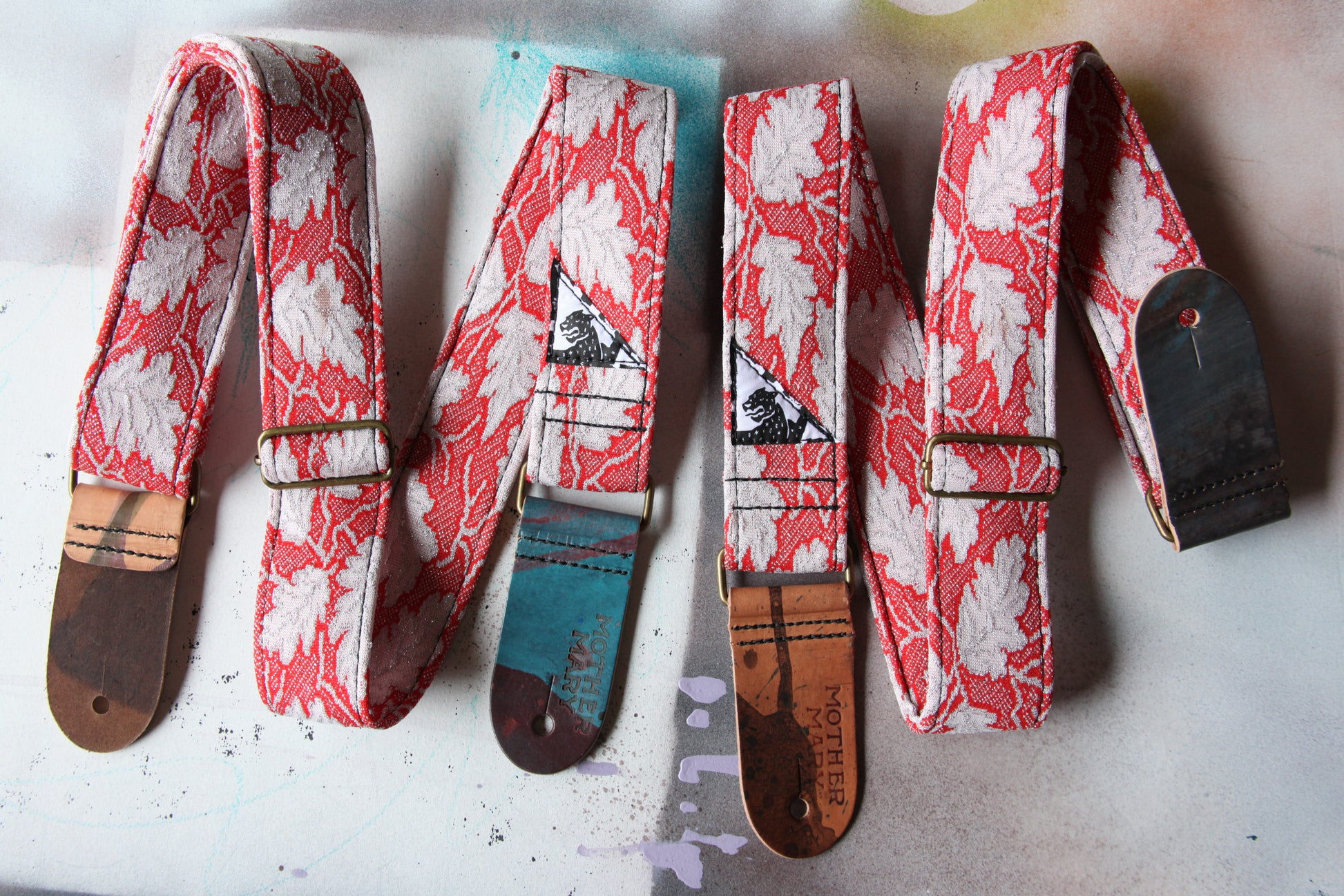 "The Red Leaf” Guitar Strap