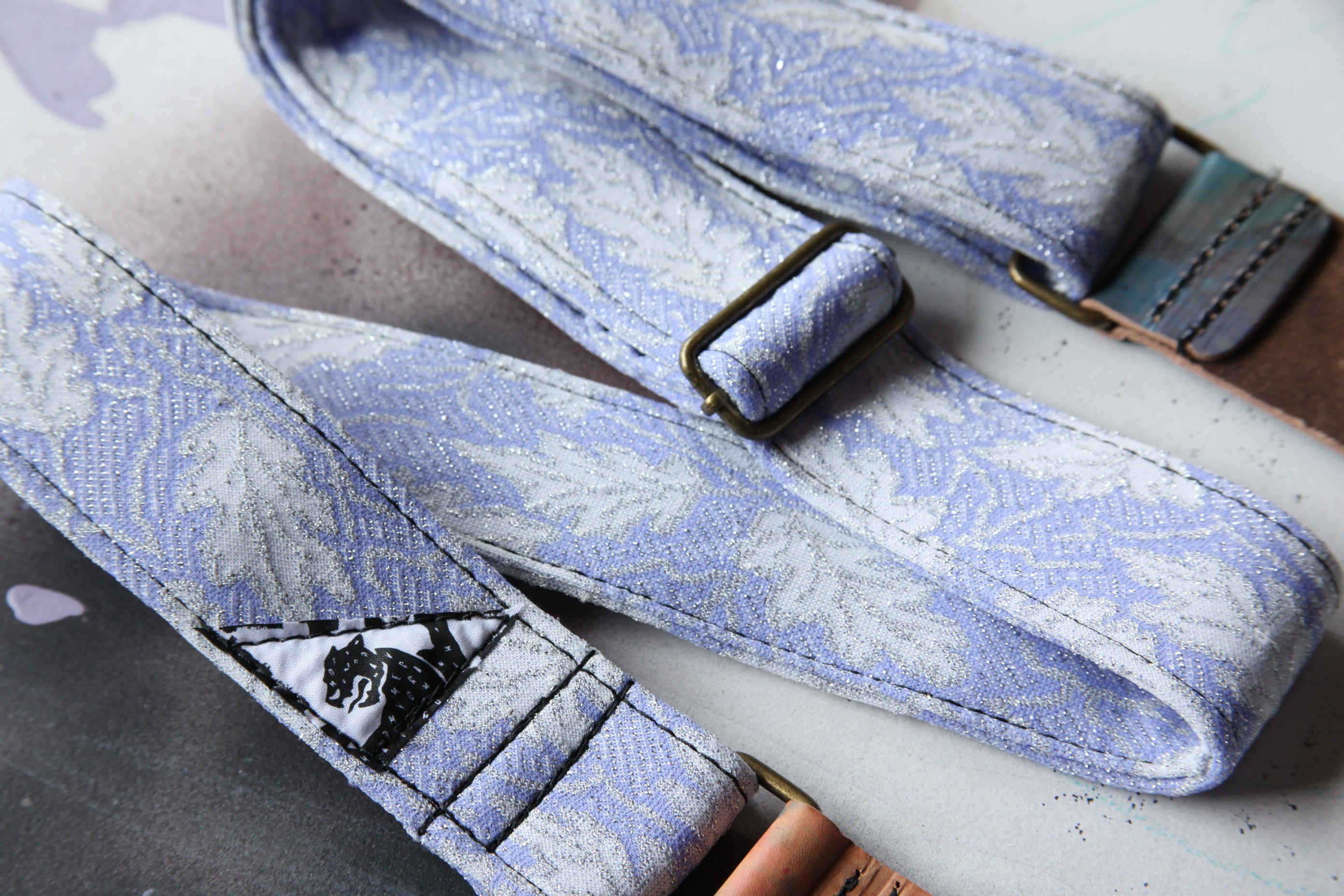 "The Lavender Leaf” Guitar Strap