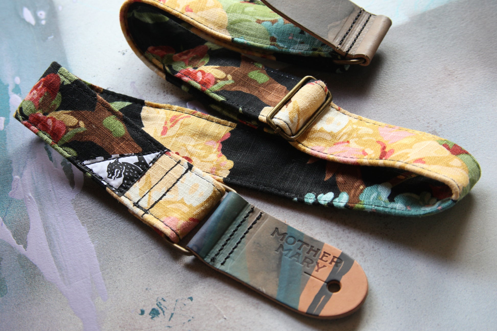 "Night Garden” Guitar Strap