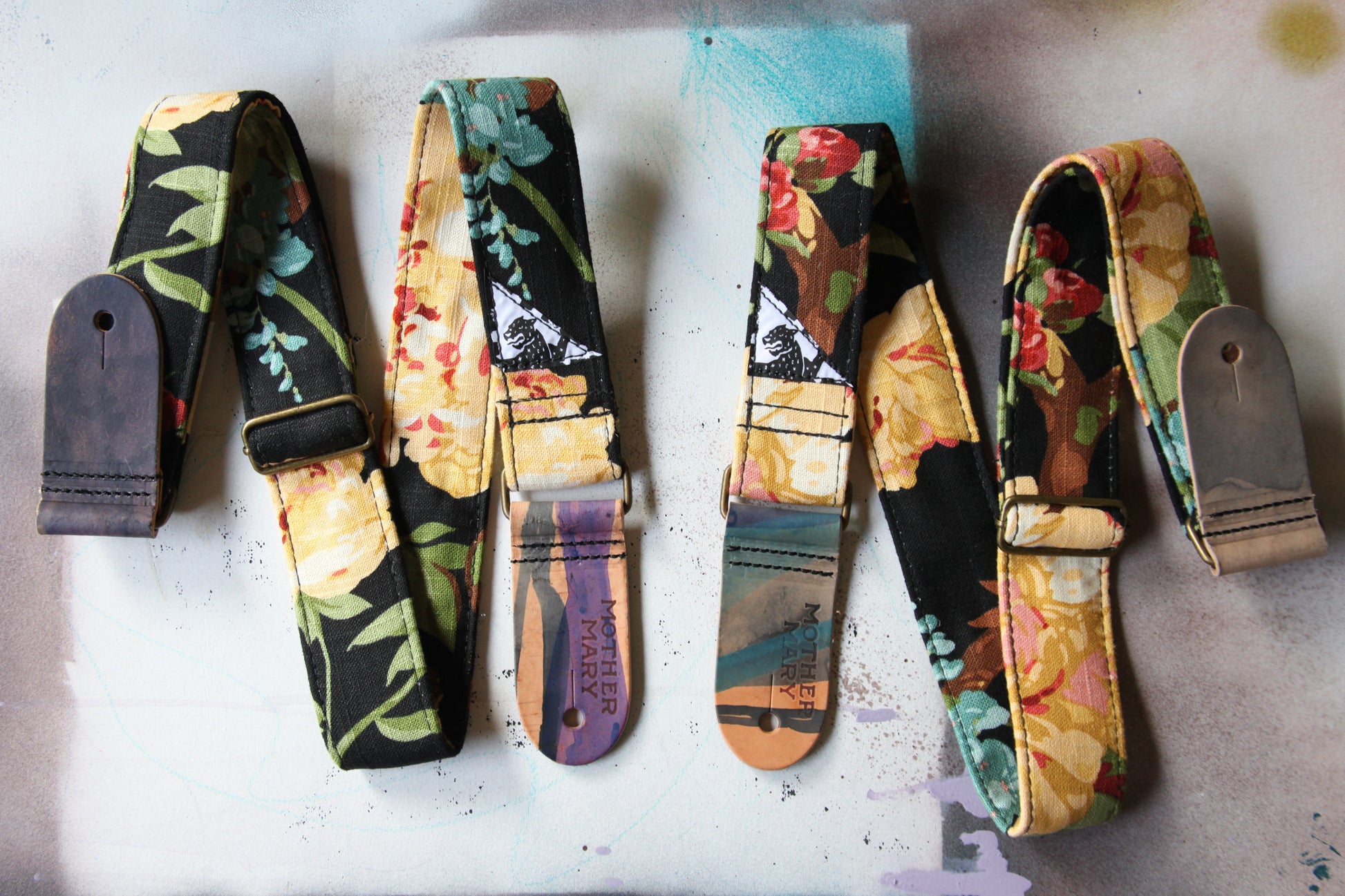 "Night Garden” Guitar Strap