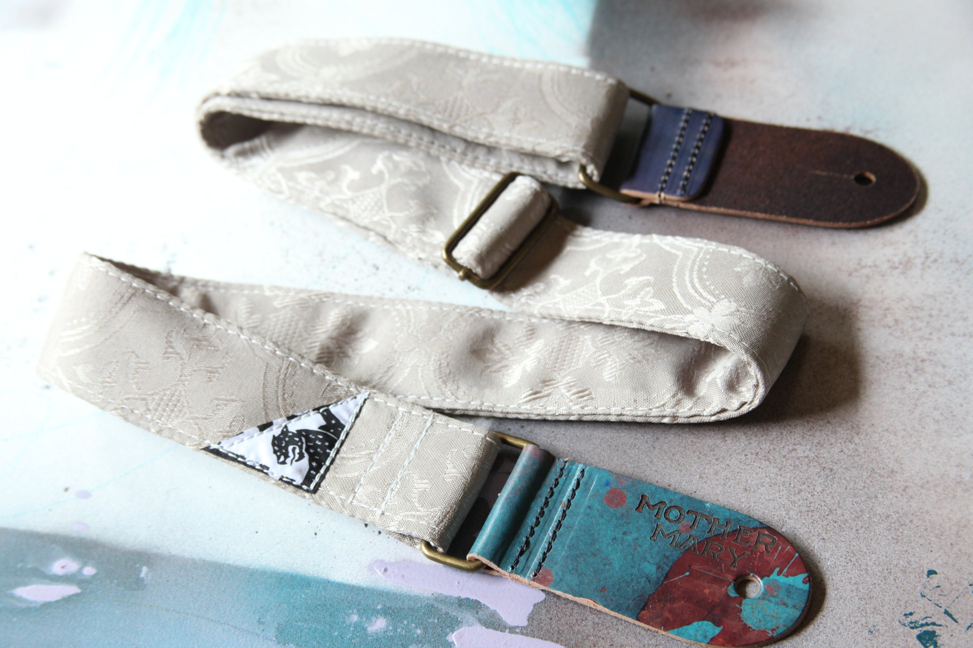 "Grey Granny" Guitar Strap