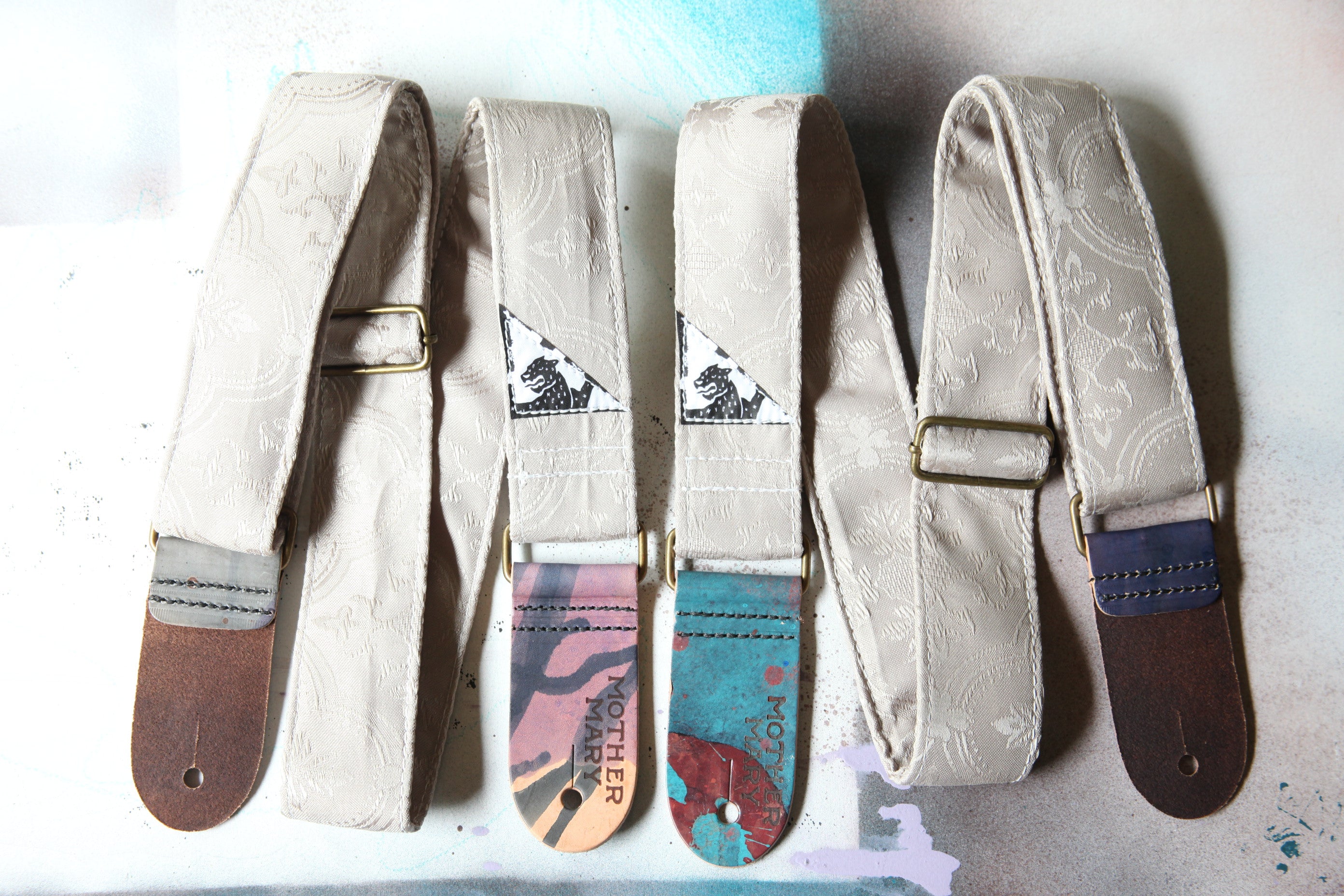 "Grey Granny" Guitar Strap
