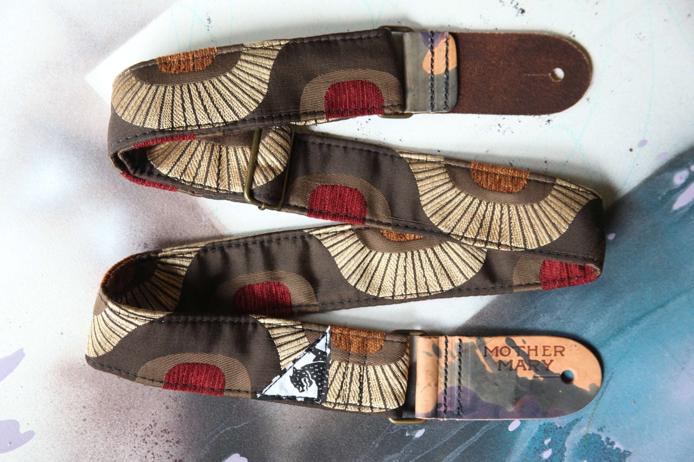 "Motel Curtains” Guitar Strap