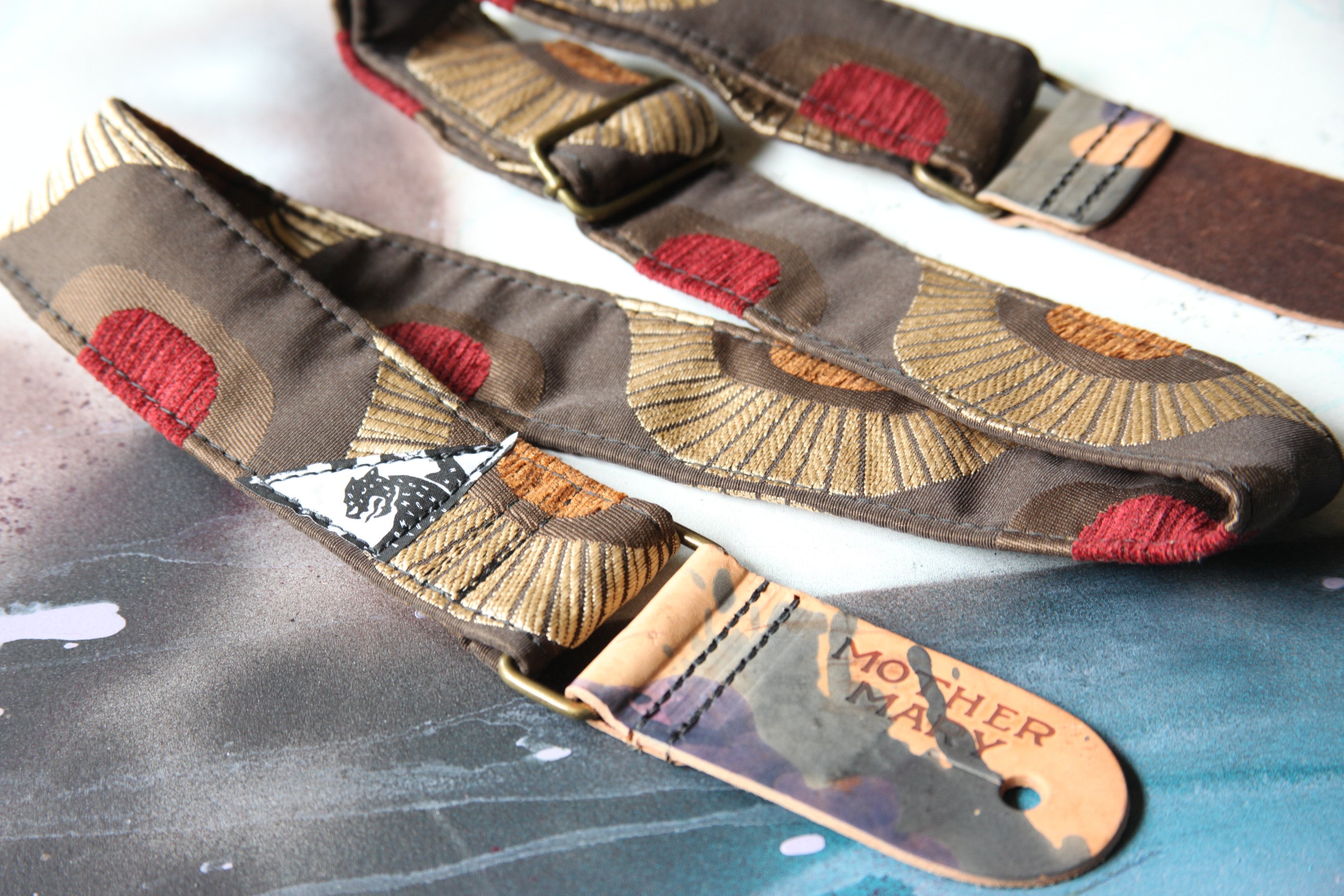 "Motel Curtains” Guitar Strap