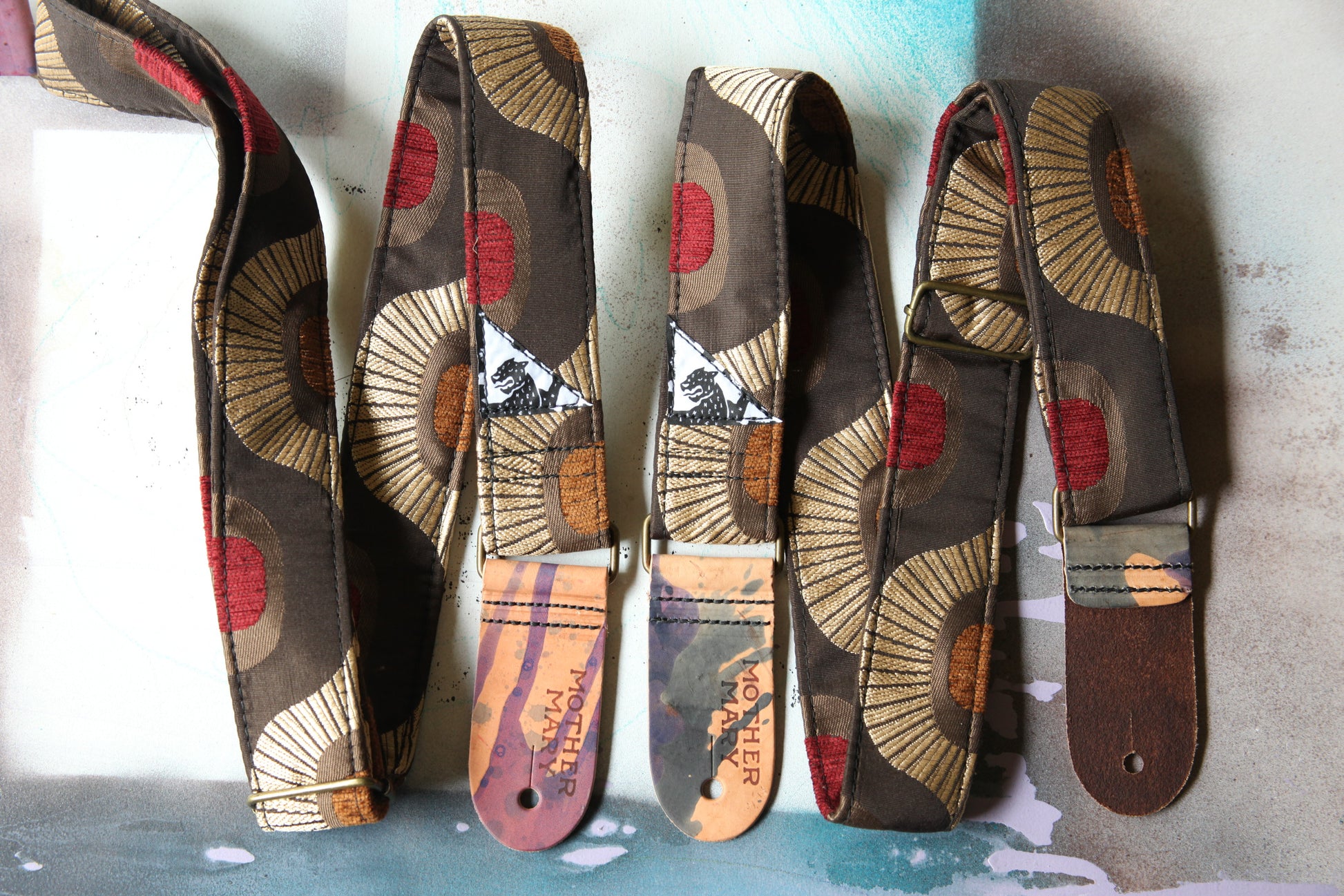 "Motel Curtains” Guitar Strap