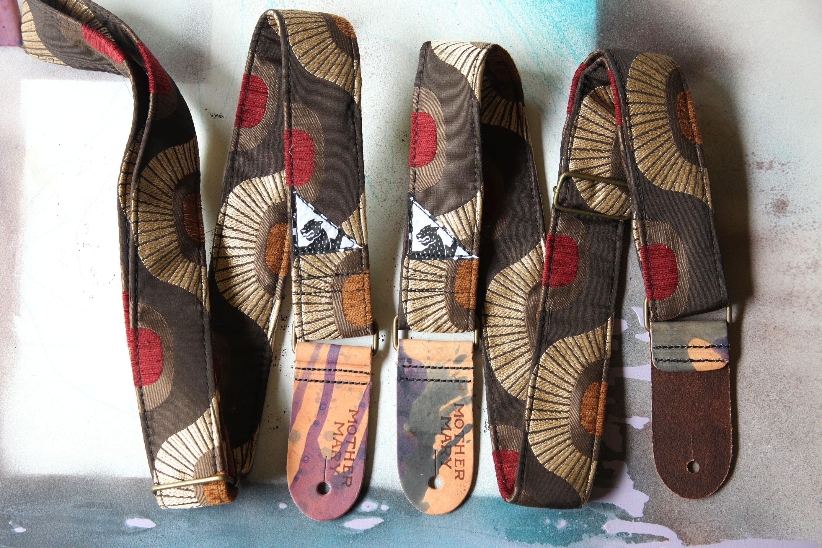 "Motel Curtains” Guitar Strap