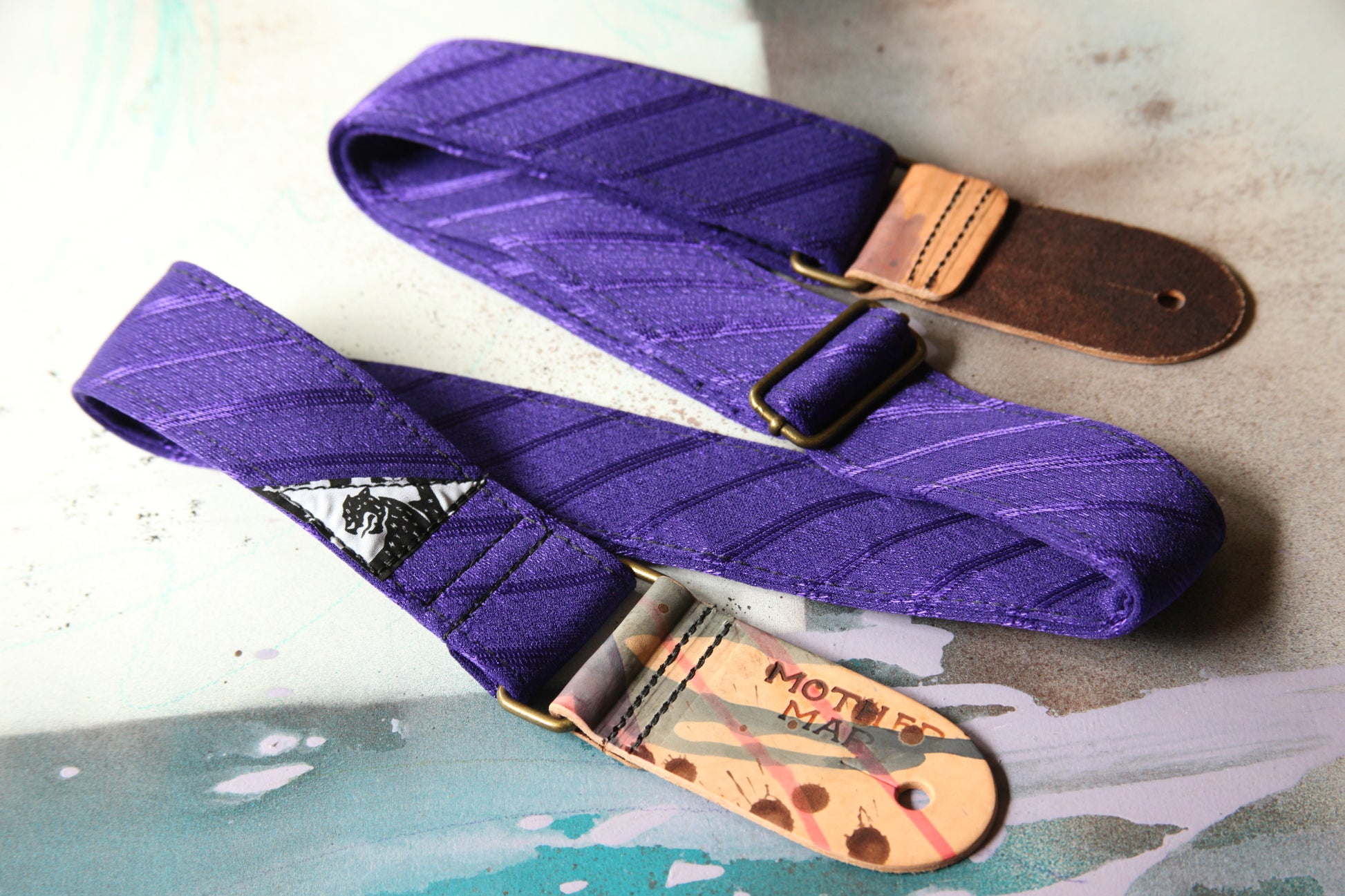 Purple Granny Guitar Strap