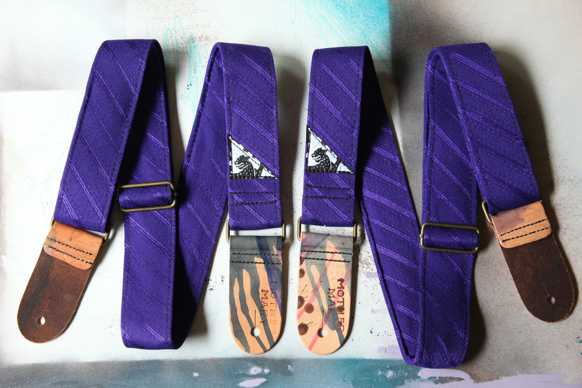 Purple Granny Guitar Strap