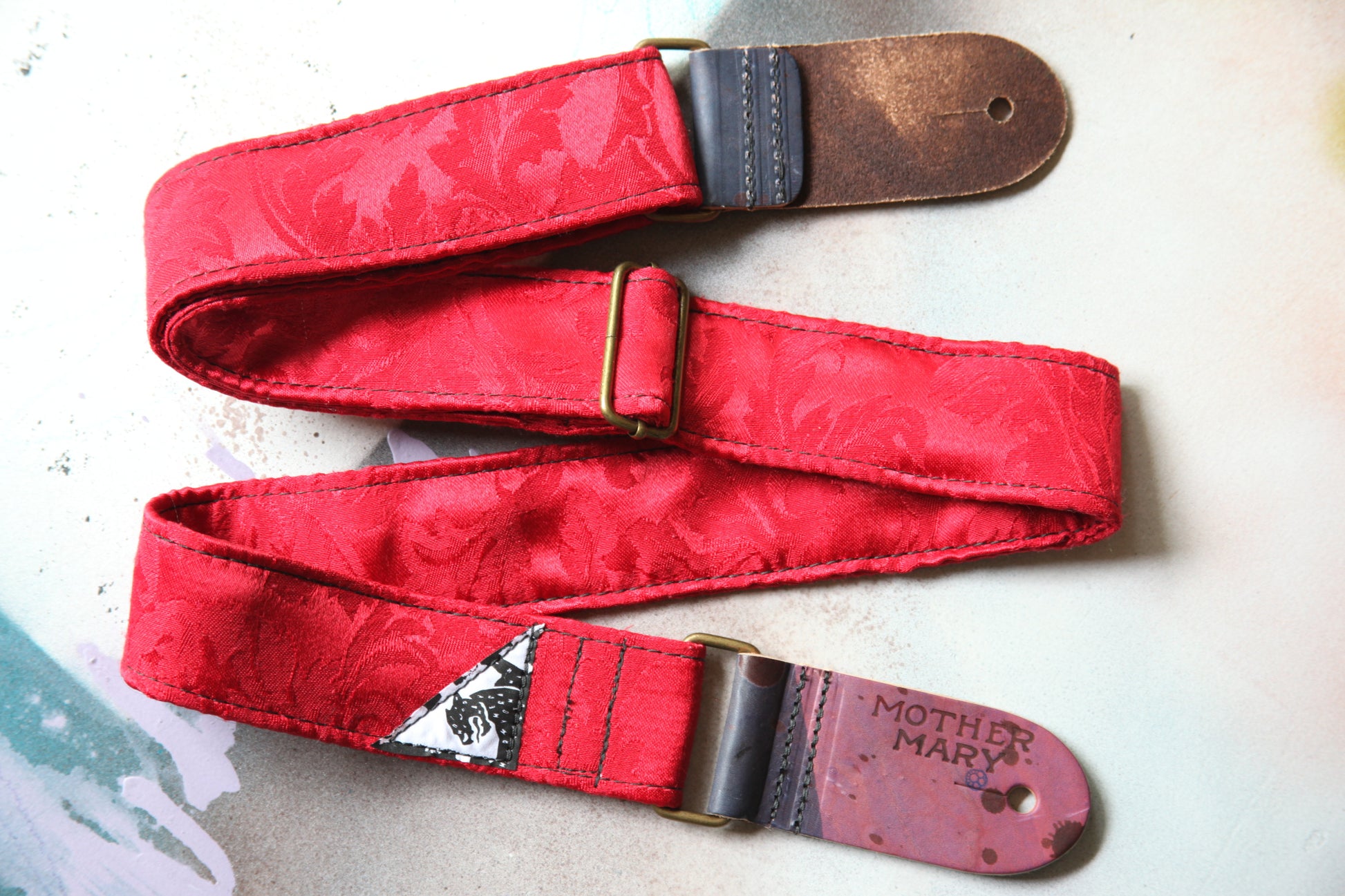 "Granny Red" Guitar strap