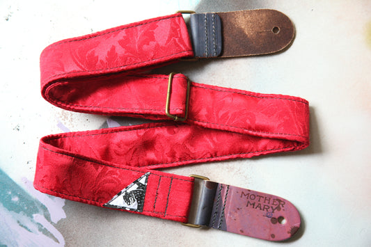"Granny Red" Guitar strap