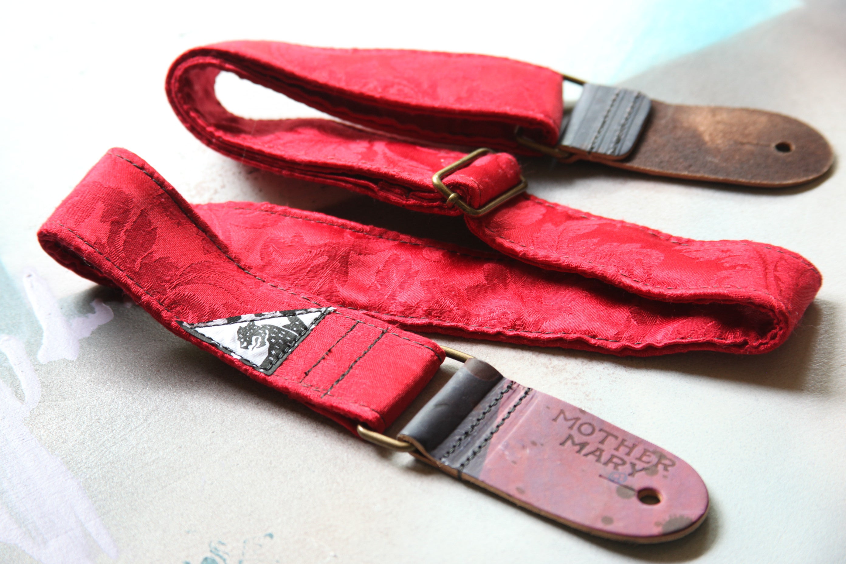 "Granny Red" Guitar strap