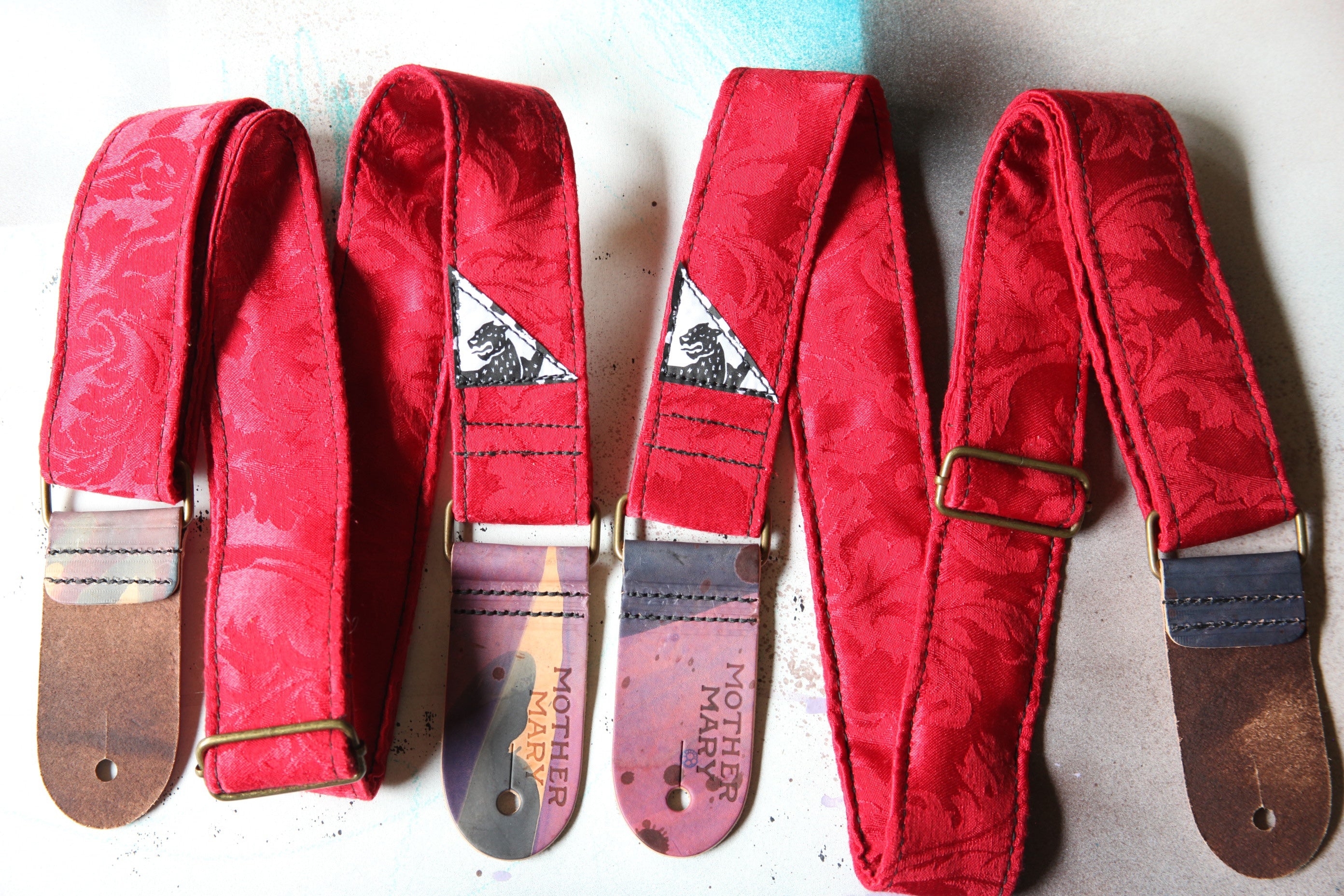 "Granny Red" Guitar strap