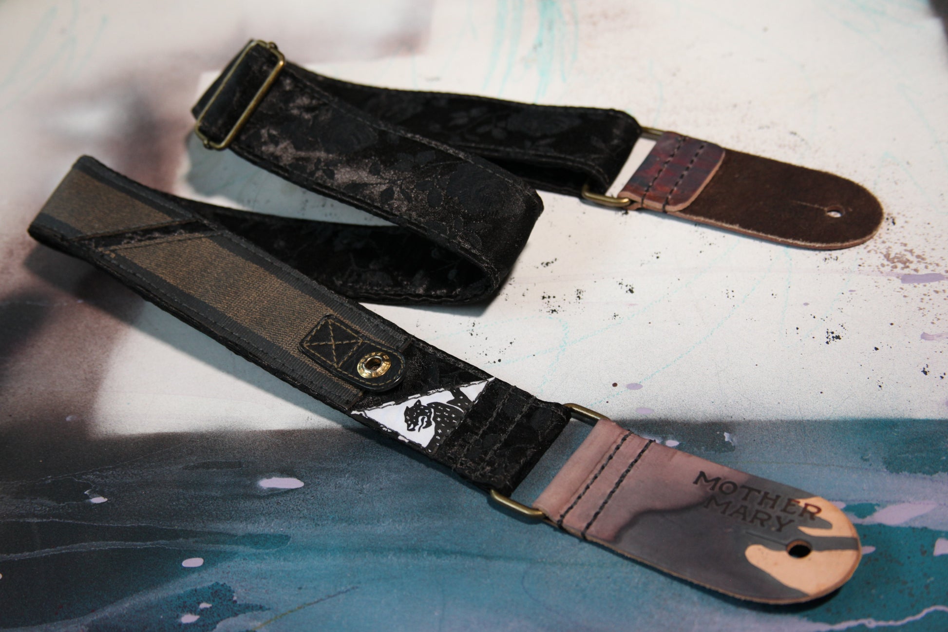 "Fendi Patch" Guitar Strap