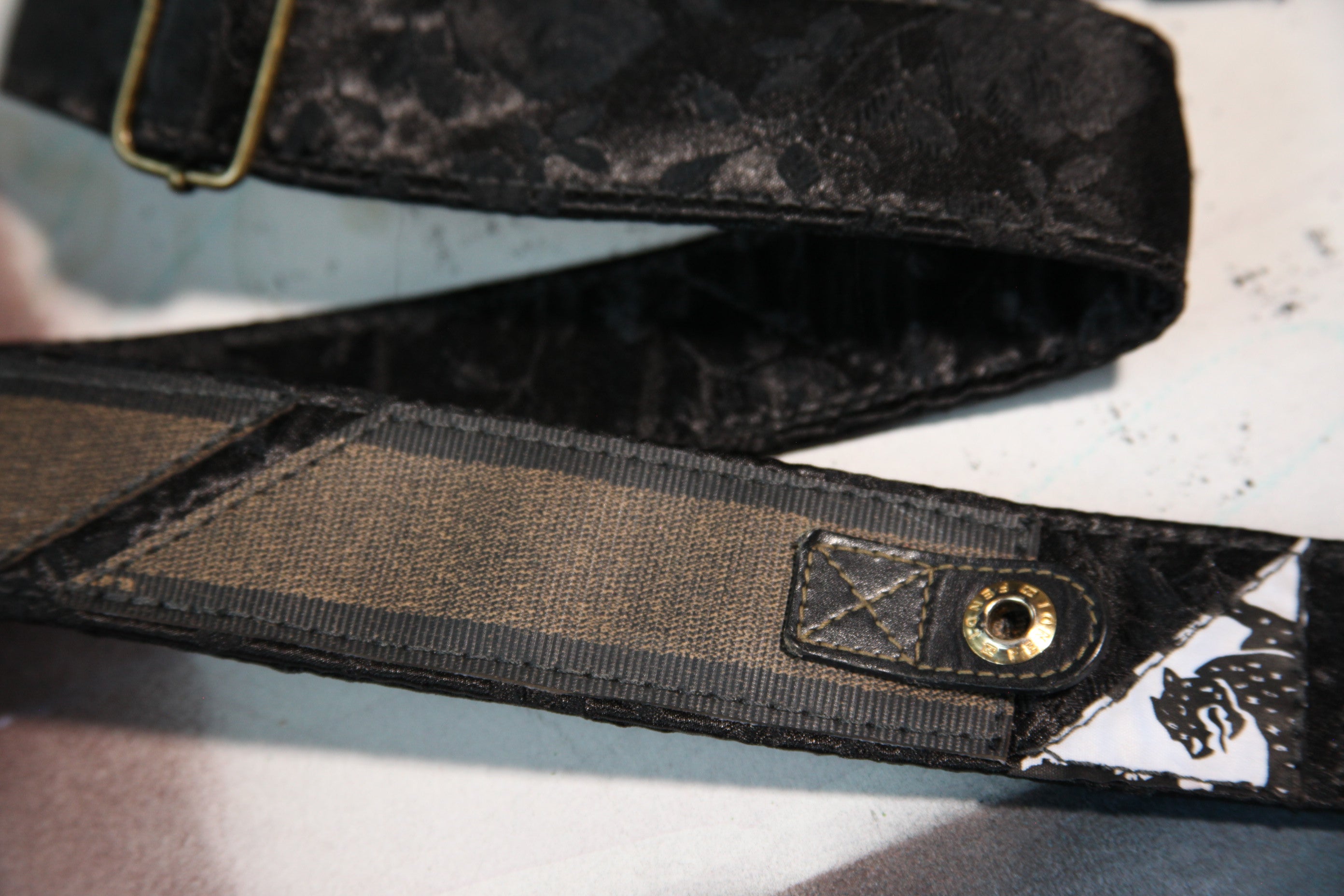 "Fendi Patch" Guitar Strap