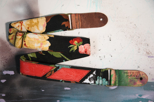 "Louis in bloom” Guitar Strap