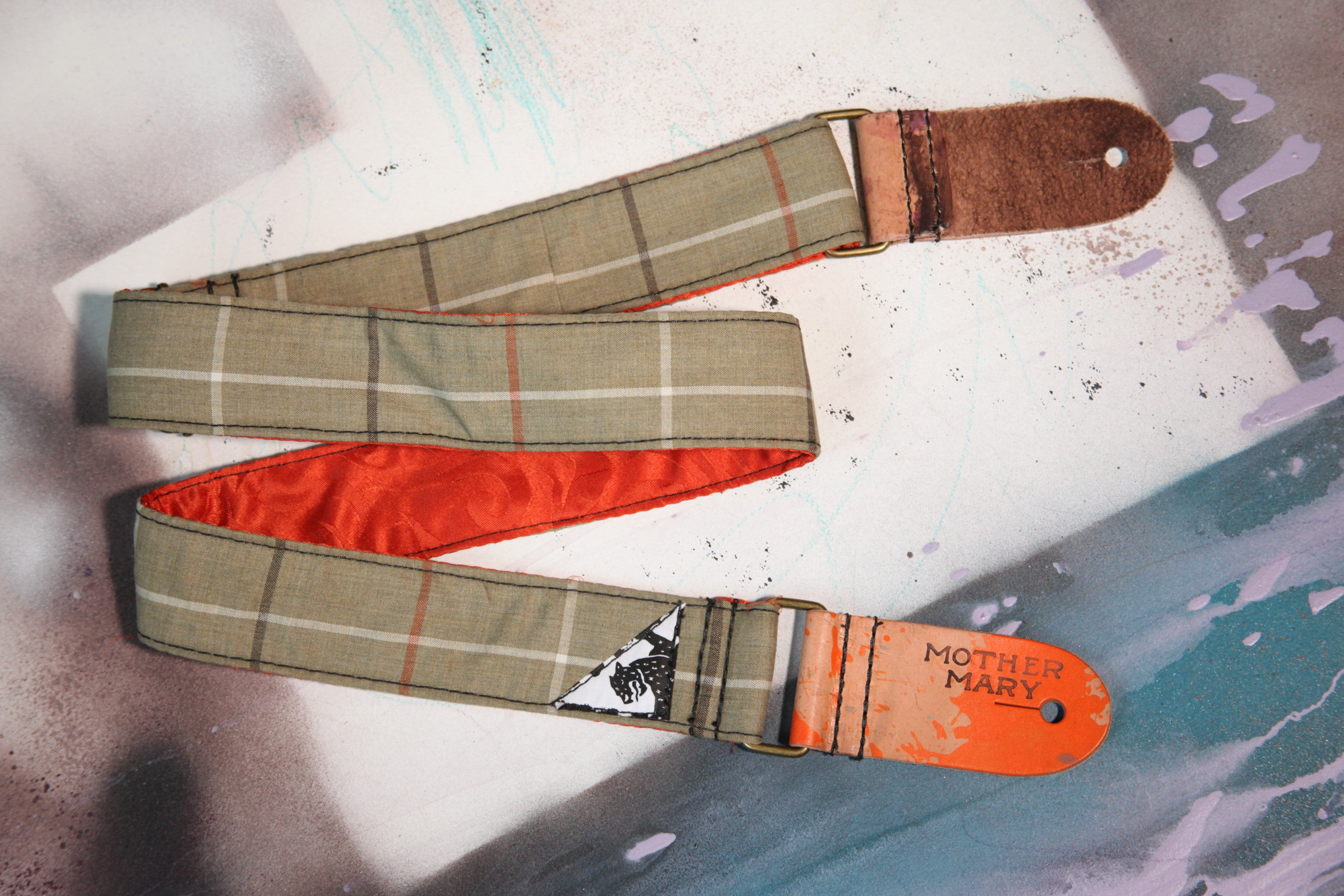 "Grandma Burberry” Guitar Strap