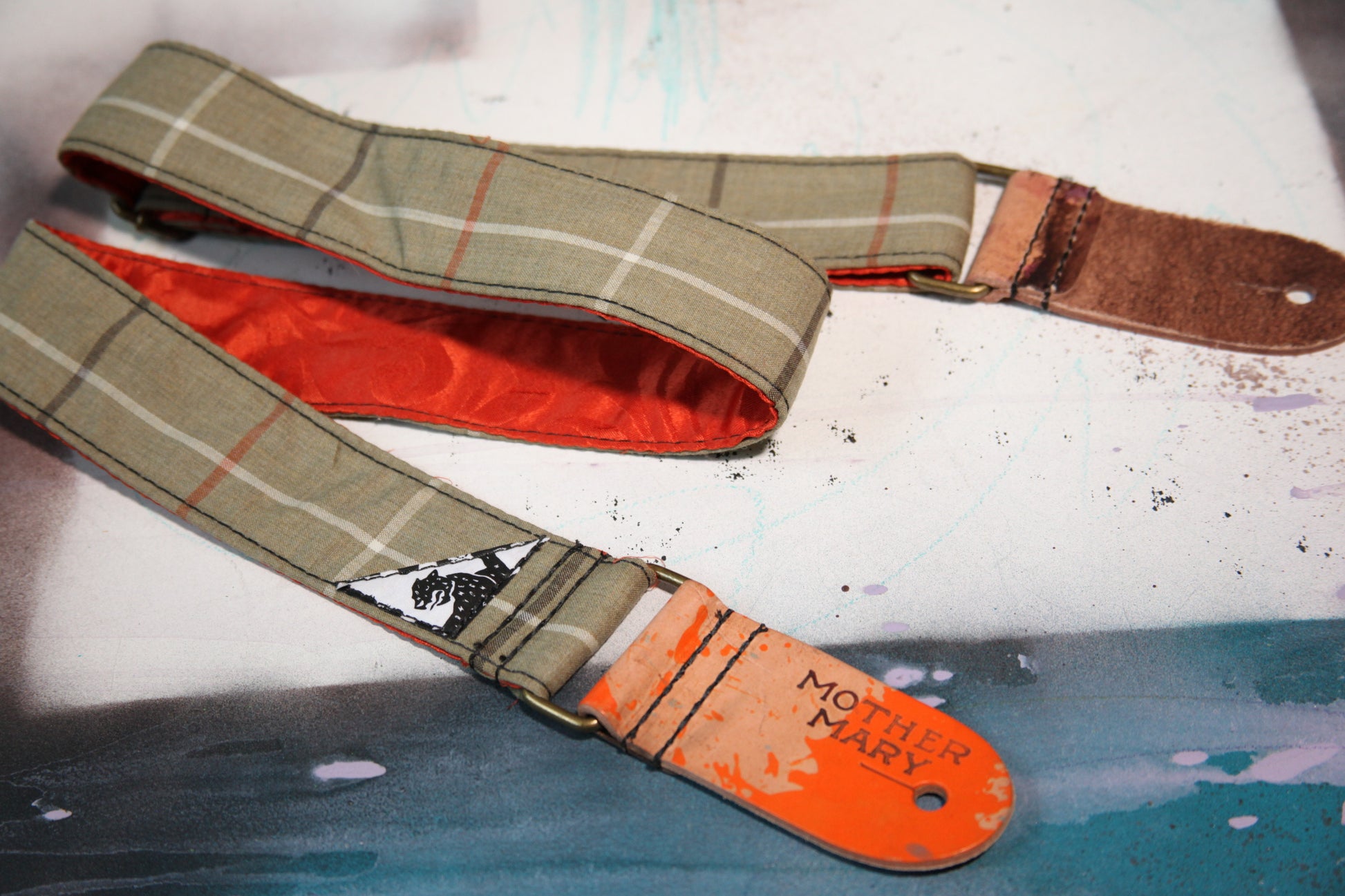 "Grandma Burberry” Guitar Strap