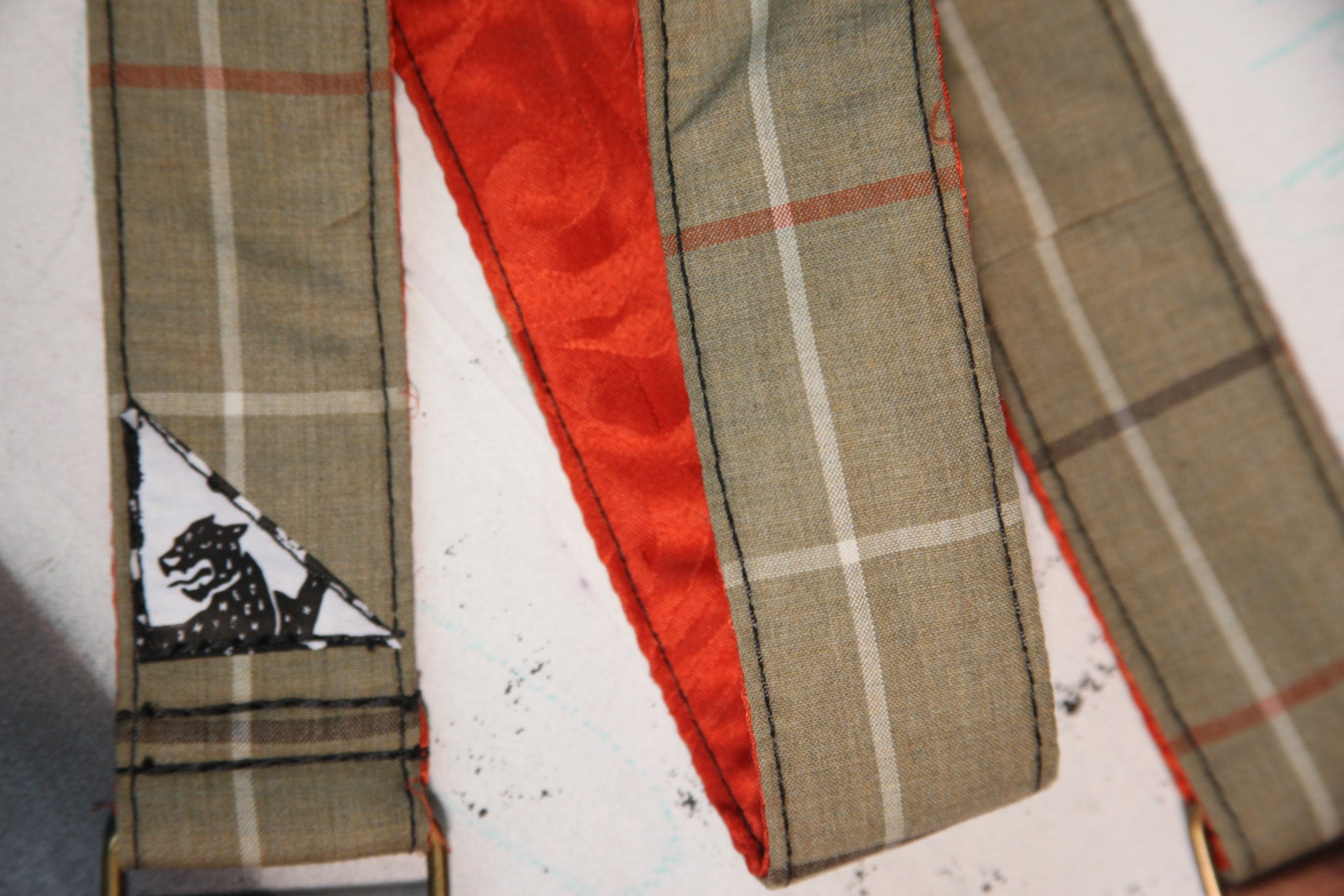 "Grandma Burberry” Guitar Strap
