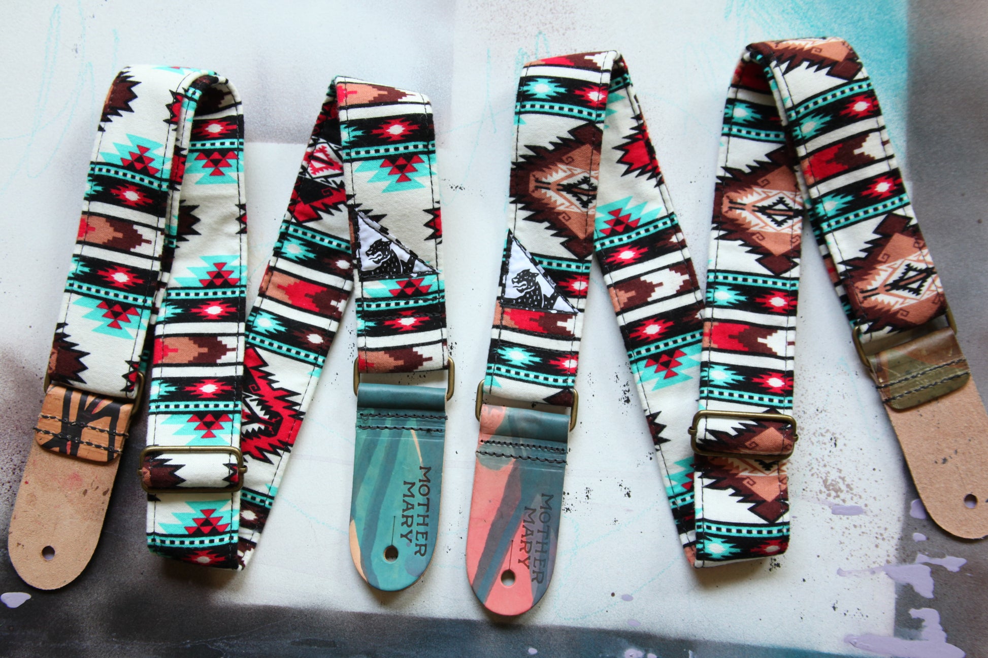 "We Landed On The Moon” Guitar Strap