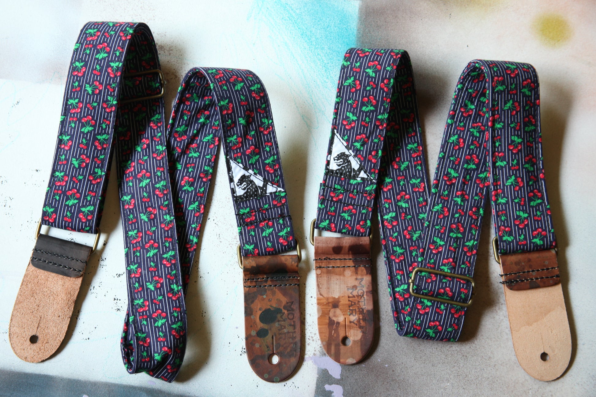 "Cherry Cola” Guitar Strap