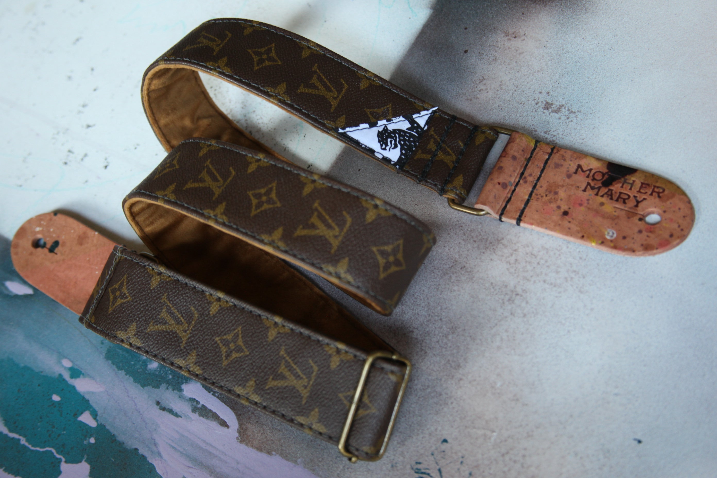 "Louis Vuitton” Guitar Strap