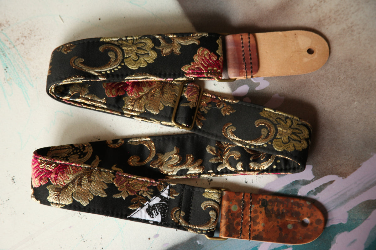 "Gothic Garden” Guitar Strap