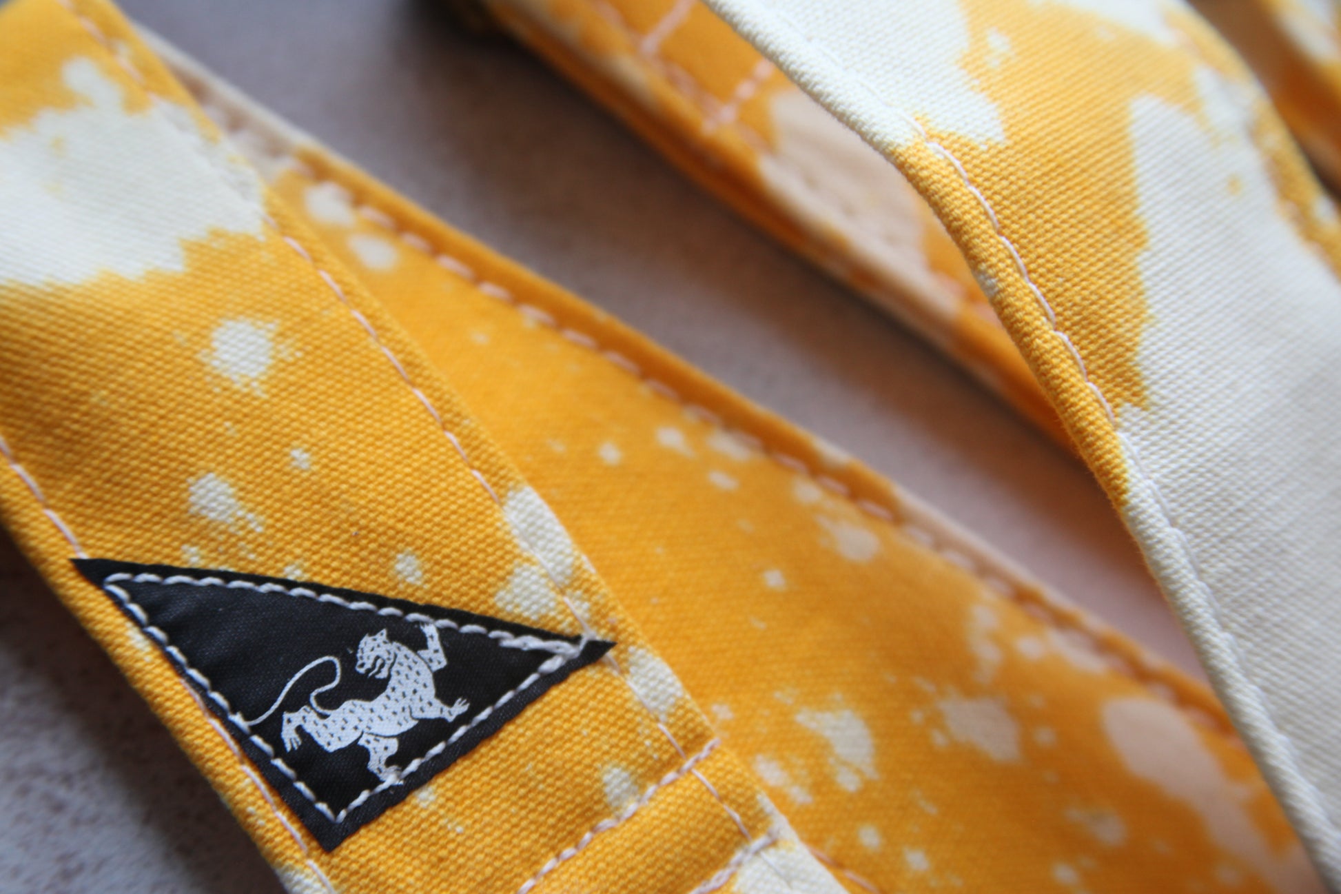 Yellow Bleached Guitar Strap