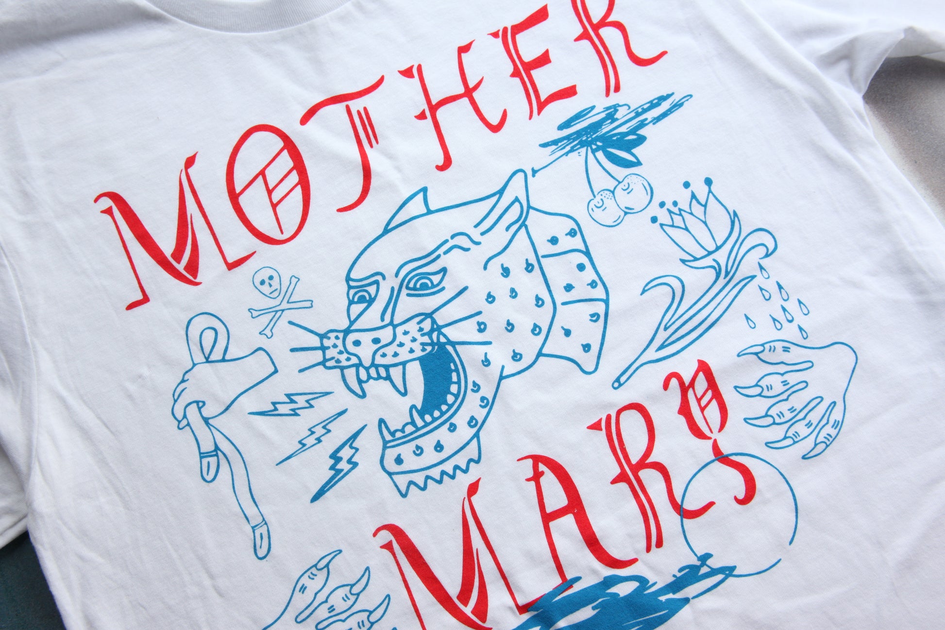White, Blue, Red, T Shirt