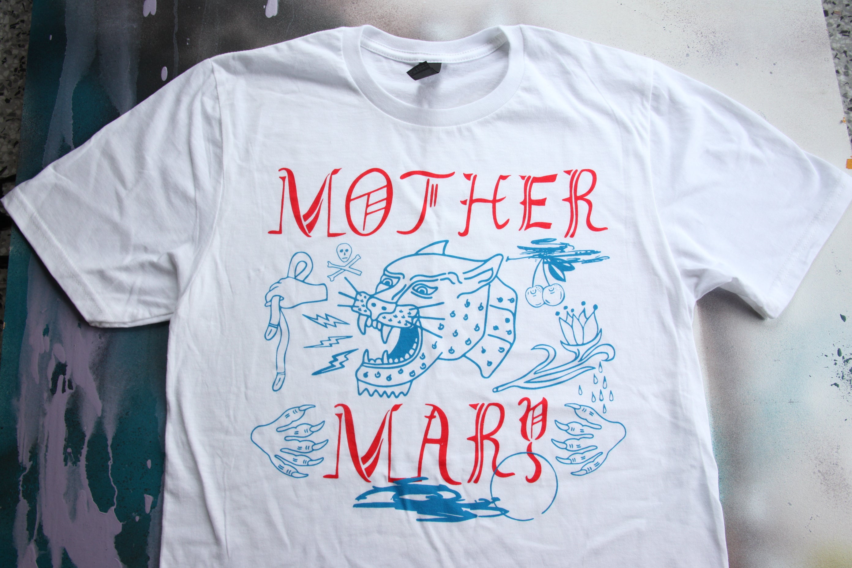 White, Blue, Red, T Shirt